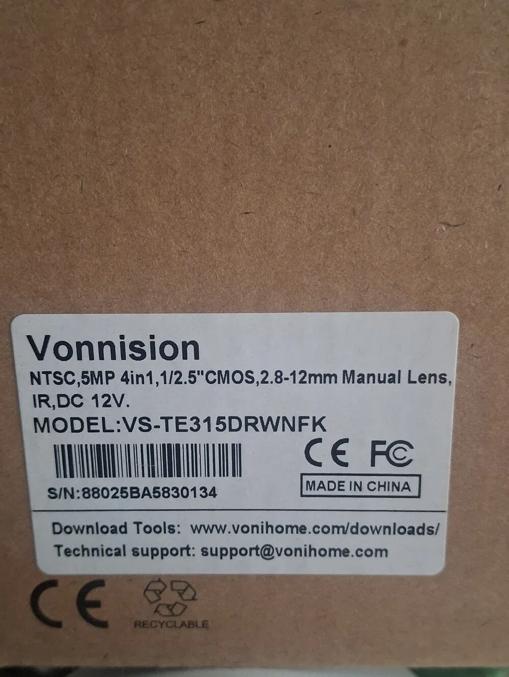 Dome Security Camera - White HD Surveillance Camera